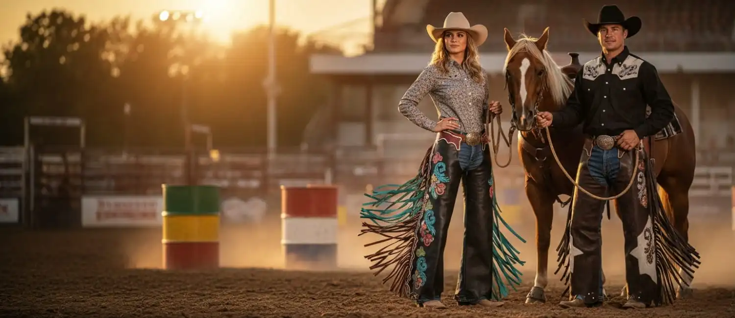 Barrel Racing Chaps | Smooth Motion & Lightweight Feel Chaps