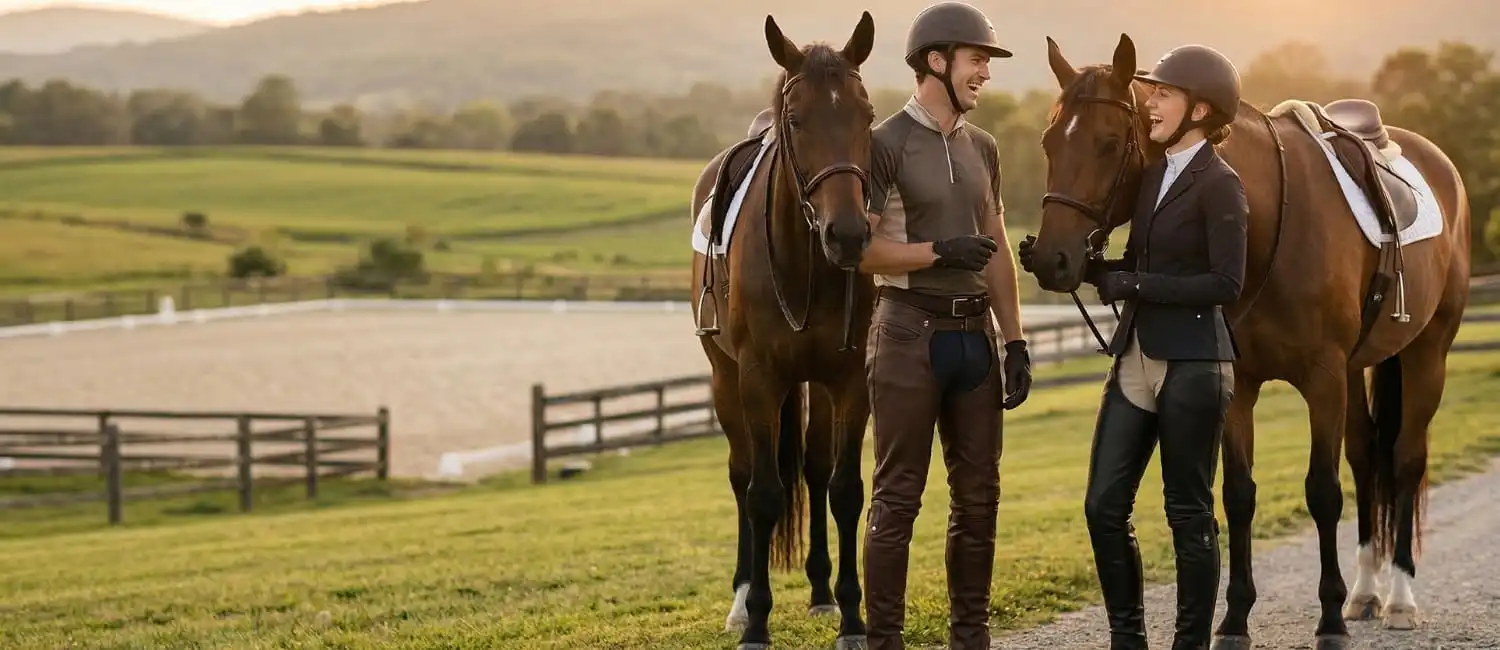 Full Riding Chaps | Full-Length Leather Chaps & Secure Fitting