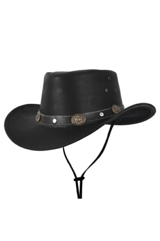 black-leather-cowboy-hat-with-concho-band-and-adjustable-chin-strap