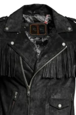 black-suede-fringe-biker-jacket-with-asymmetrical-zip-and-utility-pockets