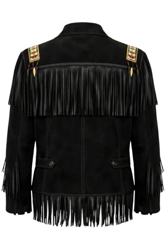 black-suede-western-jacket-with-beaded-accents-and-statement-fringe-panels-back-view