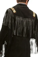 black-suede-western-jacket-with-beaded-accents-and-statement-fringe-panels-model