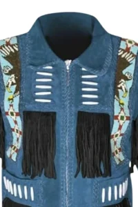 blue-suede-western-jacket-with-tribal-panels-bone-accents-and-fringe-detailing