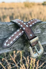 brown-inlay-western-leather-belt-with-geometric-pattern-and-engraved-buckle