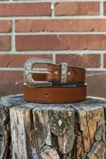 brown-western-leather-belt-with-engraved-buckle-and-decorative-tip-full-view