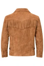 classic-tan-suede-western-jacket-with-button-closure-and-fringe-pocket-detail-back-view