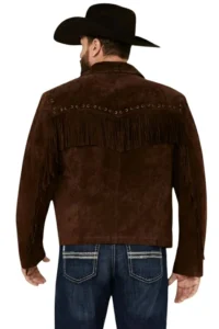 dark-brown-suede-western-jacket-with-studded-yoke-and-fringe-detail-model