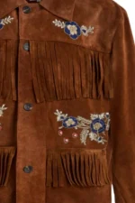 embroidered-western-brown-suede-jacket-with-fringe-panels-and-button-front-design