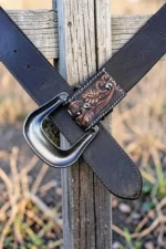 floral-tooled-western-leather-belt-with-daisy-design-and-engraved-buckle-back-view