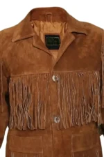 heritage-brown-suede-jacket-with-layered-fringe-panels-and-button-closure-zoom
