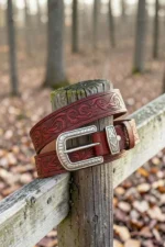 red-tooled-western-leather-belt-with-engraved-buckle-and-decorative-tip-full-view
