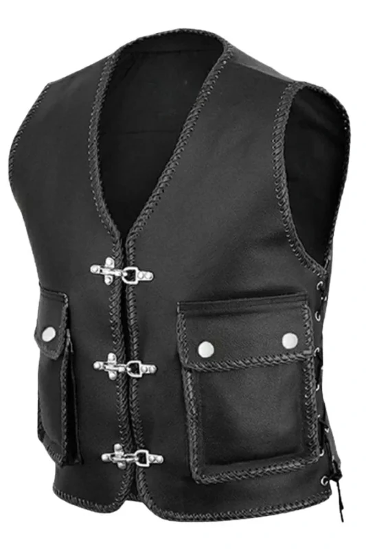 rugged-utility-black-leather-vest-with-snap-pockets-and-side-lacing