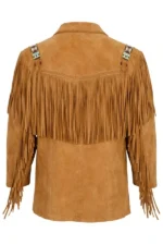 rust-tan-suede-western-jacket-with-toggle-closure-and-beaded-fringe-detailing-back-view