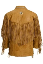 tan-suede-western-jacket-with-lace-up-front-and-tribal-rosette-detailing-back-view