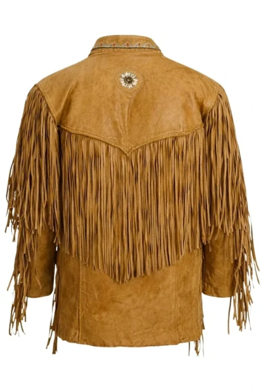 tan-suede-western-jacket-with-lace-up-front-and-tribal-rosette-detailing-back-view