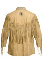 vintage-sand-suede-western-jacket-with-lace-up-front-and-fringe-sleeves-back-view