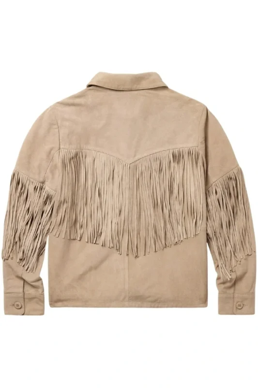 western-beige-suede-jacket-with-minimal-fringe-panel-and-button-closure-back-view