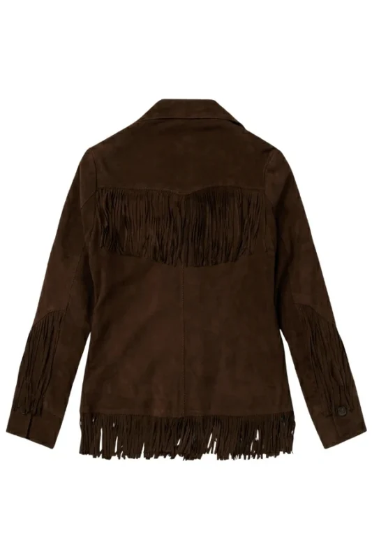 western-brown-suede-jacket-with-button-closure-and-fringe-pocket-detailing-back-view