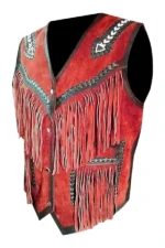 western-red-suede-leather-vest-with-fringe-and-contrast-trim