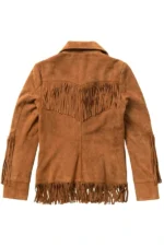 western-tan-suede-jacket-with-button-front-and-fringe-pocket-styling-back-view