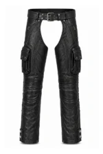 AdventureVent Commander Unisex Leather Motorcycle Chaps