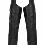 AeroFlex Pro Unisex Vented Leather Motorcycle Chaps