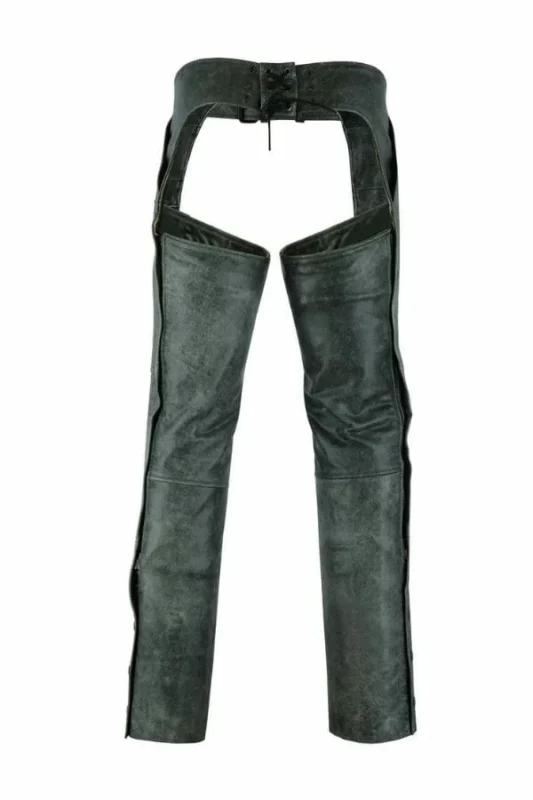 arctic shadow winter leather chaps back