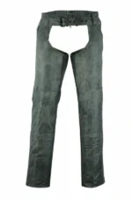 arctic shadow winter leather chaps front