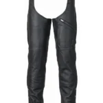Black Ironhide Leather Motorcycle Chaps