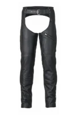 Black Ironhide Leather Motorcycle Chaps