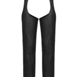 Black Irontrail Leather Motorcycle Chaps