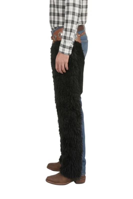 Black Mesa Woolies Chaps with Bold Classic Style Side View