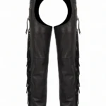 Black Stallion Fringe Leather Motorcycle Chaps
