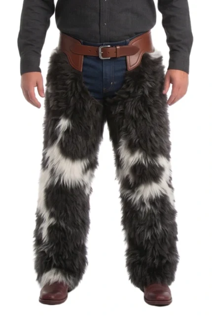 Blackwater Woolies Chaps with White Hair-On Accents