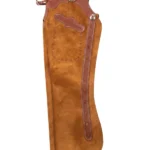 Canyon Gold Shotgun Chaps with Brown Leather Accents