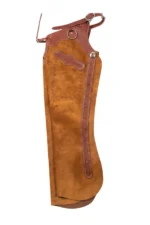 Canyon Gold Shotgun Chaps with Brown Leather Accents