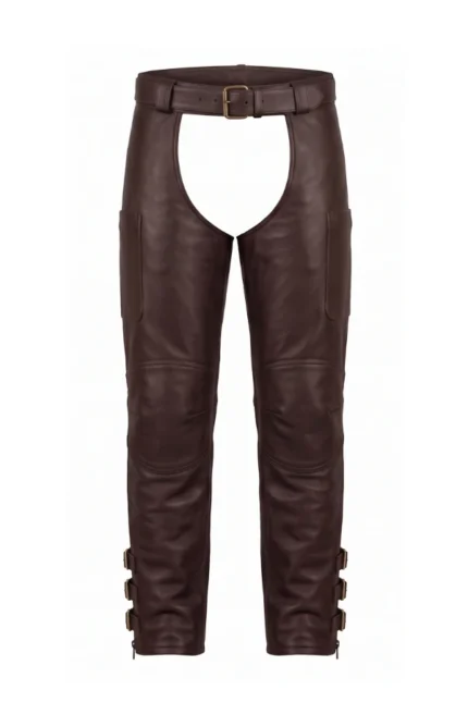 Canyon Guard Big & Tall Touring Leather Motorcycle Chaps