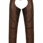 CanyonAir Heritage Unisex Brown Leather Motorcycle Chaps