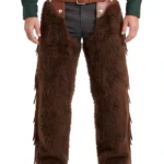 Cedar Ridge Brown Woolies Chaps with Leather Lacing