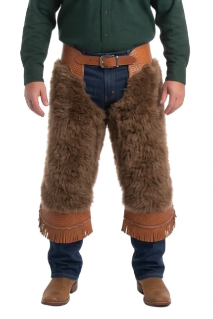 Copper Mesa Woolies Chinks with Brown Woolies