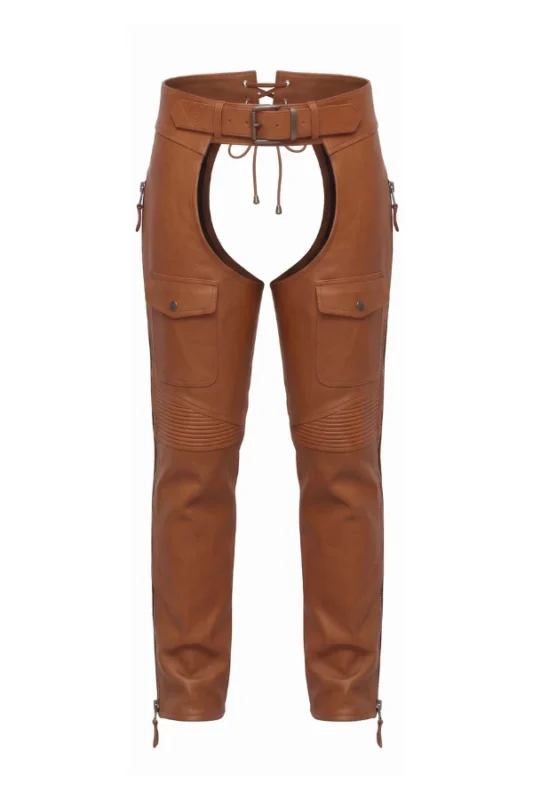 Copper Trail Expedition Big & Tall Leather Motorcycle Chaps