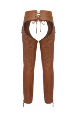 Copper Trail Expedition Big & Tall Leather Motorcycle Chaps Back View