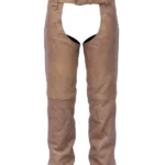 Desert Trail Distressed Brown Leather Motorcycle Chaps