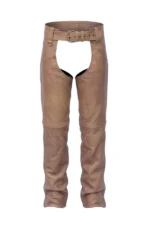 Desert Trail Distressed Brown Leather Motorcycle Chaps