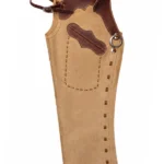 Desert Trail Two-Tone Shotgun Chaps with Brown Leather Accents View