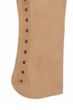 Desert Trail Two-Tone Shotgun Chaps with Brown Leather Accents Knee