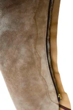 Desert Trail Two-Tone Shotgun Chaps with Brown Leather Accents Zip View
