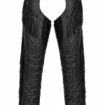 Frontier Fringe AirFlow Unisex Leather Motorcycle Chaps