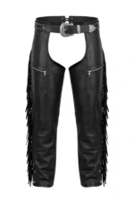 Frontier Legacy Big & Tall Fringe Leather Motorcycle Chaps