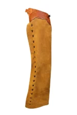 Golden Heritage Tooled Suede Shotgun Chaps Side View